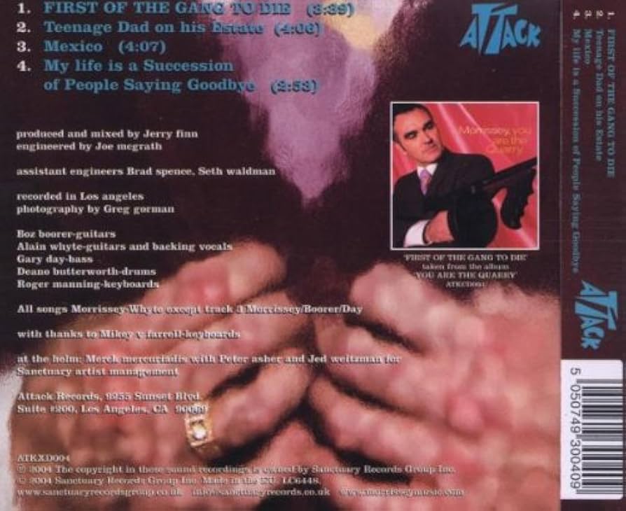 First of the Gang to Die: Morrissey: Amazon.ca: Music